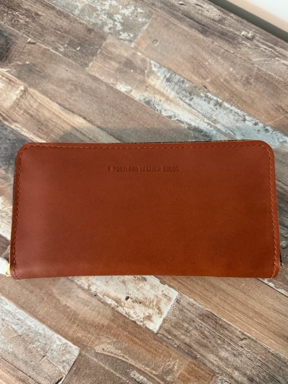 Portland Leather Goods Accordion Zip Wallet